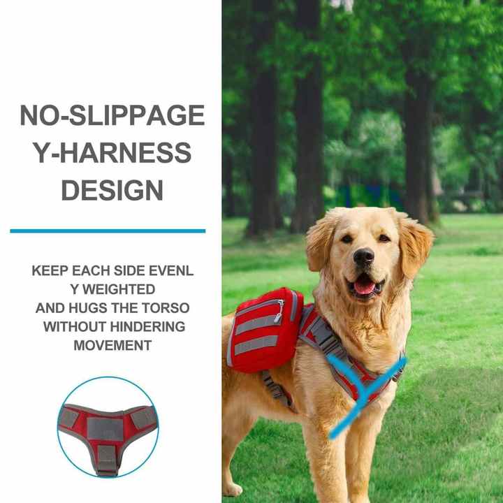 Black Dog Tactical Backpack Harness - Adjustable Outdoor Camouflage Saddle Bag for Dogs - view 6