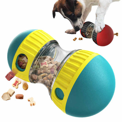 Red Interactive Dog Slow Feeder Toy - Food Dispenser Ball for Healthy Digestion - view 2
