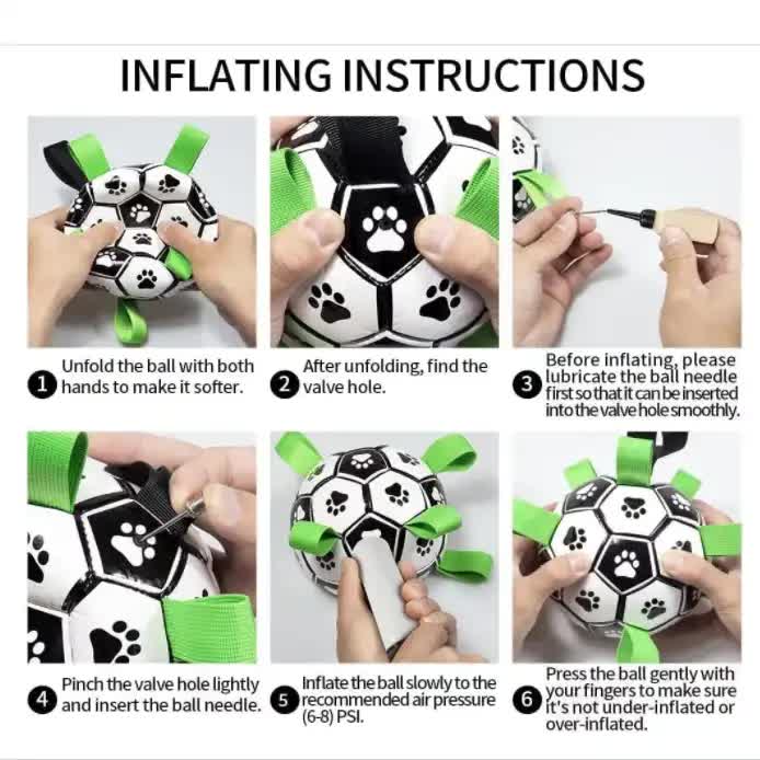 15x15cm Interactive Dog Toy Soccer Ball with Rope | Outdoor Fetch & Tug Play for Dogs | Training & Exercise Pet Toy - view 3