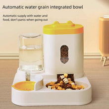 Yellow Automatic Pet Feeder and Water Dispenser - Smart Dog Bowl & Cat Feeder, Universal Pet Feeding Station, Electric Pet Water Fountain - view 2