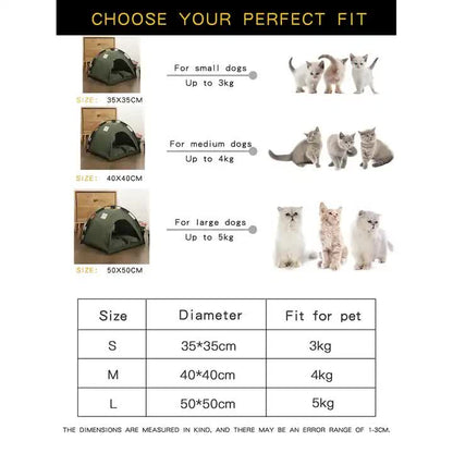 M Pewter Gray Foldable Breathable Summer Pet Tent with Cooling Mat - Portable Outdoor and Indoor Pet Shelter - view 2