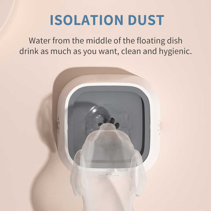 Pink Anti-Spill Floating Pet Water Bowl for Dogs and Cats - 1L Capacity, Splash-Proof and Anti-Wet Mouth Design - view 3
