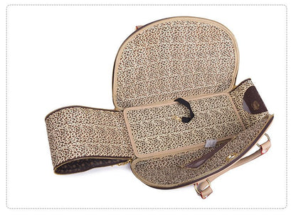 Portable Pet Travel Bag - Anti-Crush Dog Carrier for Outdoor Trips (L-42x29x18cm, Coffee Color) - view 3