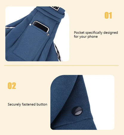 Grey Pet Sling Carrier Bag - Comfortable and Hands-Free Design - view 2