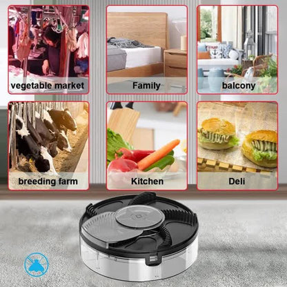 White Electric Rotating Fly Trap - 360 Degree Efficient Insect Catcher for Indoor Use - view 4