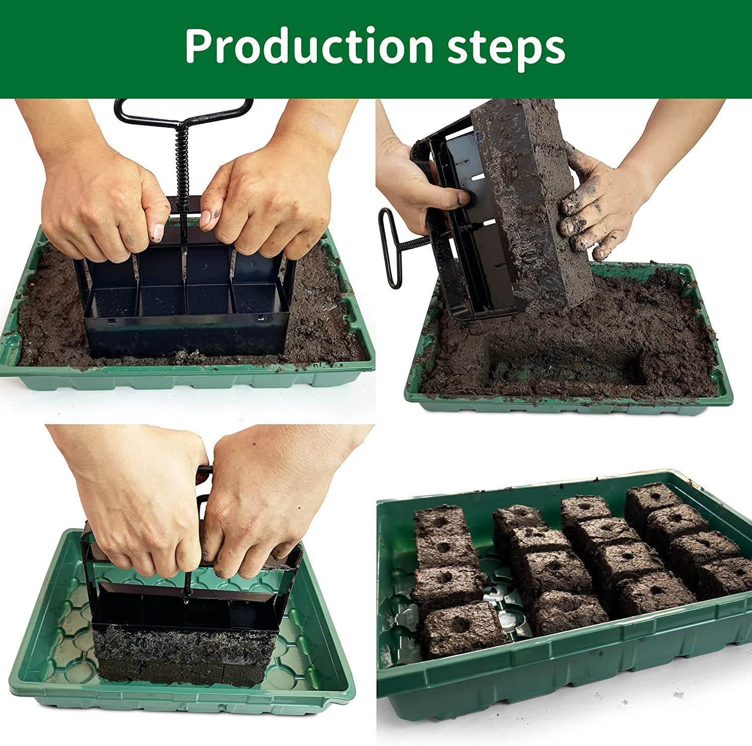 5x5 Soil Block Maker - Durable Handheld Gardening Tool for Seed Starting - view 2