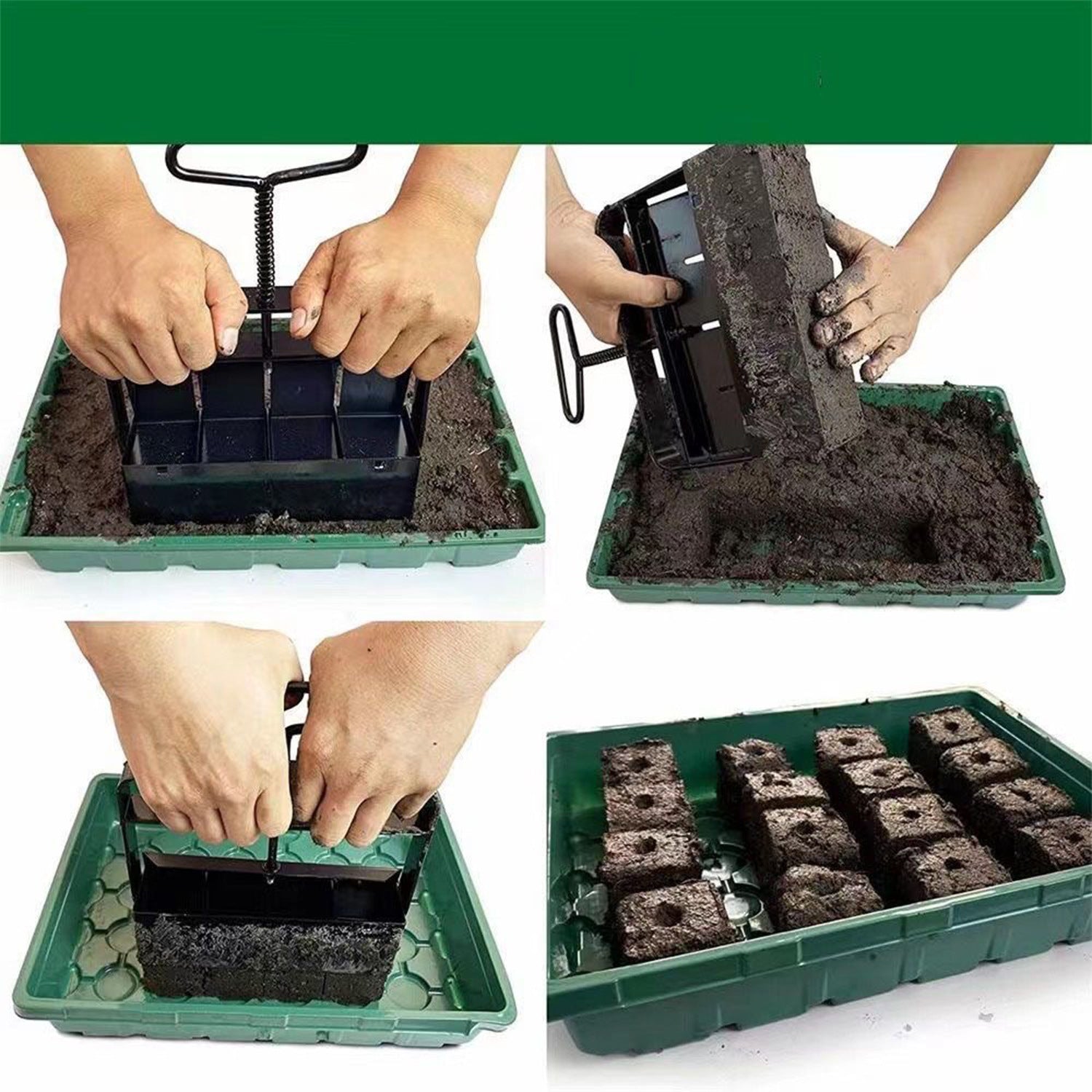 5x5 Soil Block Maker - Durable Handheld Gardening Tool for Seed Starting - view 6