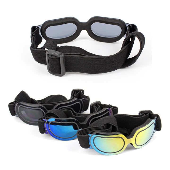 Black Lenses Pet Sunglasses for Dogs and Cats - UV Protection, Adjustable Strap, Anti-Wind and Anti-Fog Pet Goggles - view 3