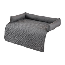 75x75CM Grey Waterproof & Scratch-Resistant Pet Sofa Protector Mat with Pillow | Cat & Dog Bed, Washable, All-Season - view 2