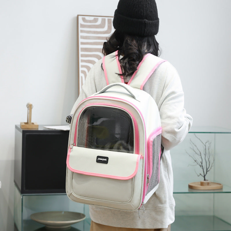 Coffee Pet Carrier Backpack - Space Capsule Design for Cats & Small Dogs - view 4