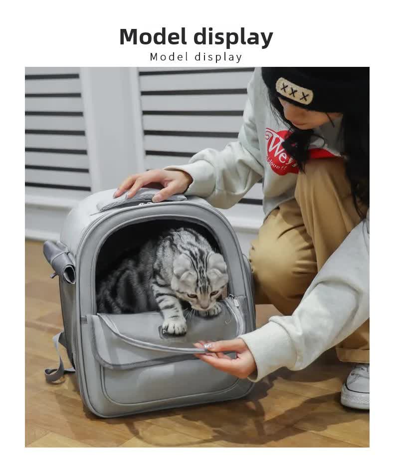 Coffee Pet Carrier Backpack - Space Capsule Design for Cats & Small Dogs - view 6
