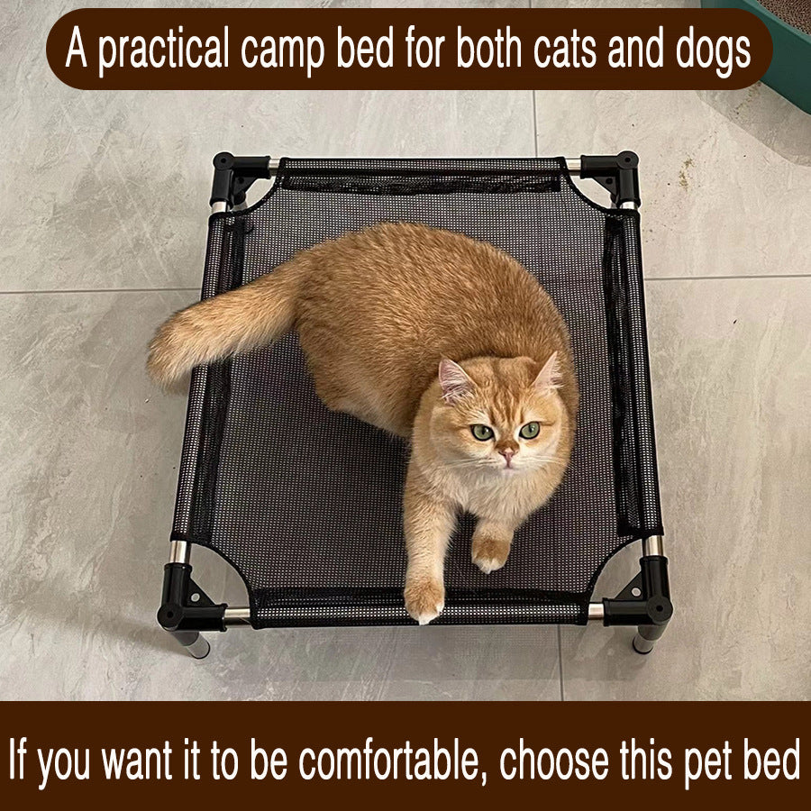 L Breathable and Cooling Elevated Pet Bed - Perfect for Dogs, Provides Comfort and Airflow - view 2