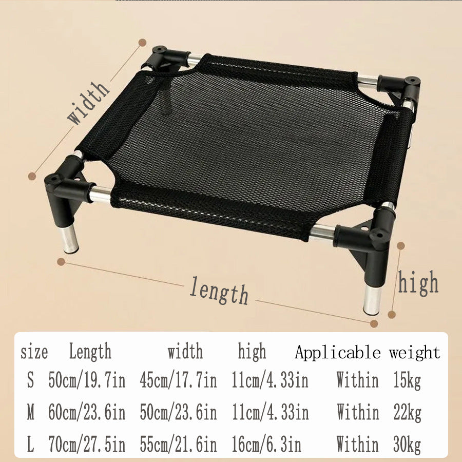 L Breathable and Cooling Elevated Pet Bed - Perfect for Dogs, Provides Comfort and Airflow - view 6