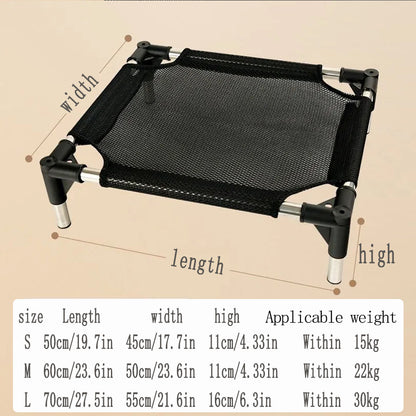 L Breathable and Cooling Elevated Pet Bed - Perfect for Dogs, Provides Comfort and Airflow - view 6