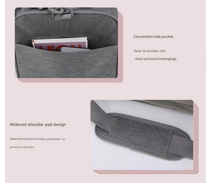 Black Portable Pet Travel Carrier Bag - Foldable, Durable, and Comfortable for Small Dogs & Cats 40cmx25cmx25CM - view 6