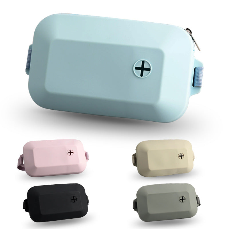 Blue Silicone Pet Treat Pouch for Dog Training - Portable Waist Bag with Waste Bag Holder - view 2