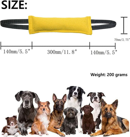 Black Durable 2-Pack Tug-of-War Dog Training Toy - Tear-Resistant, Safe & Interactive for All Breeds - view 2