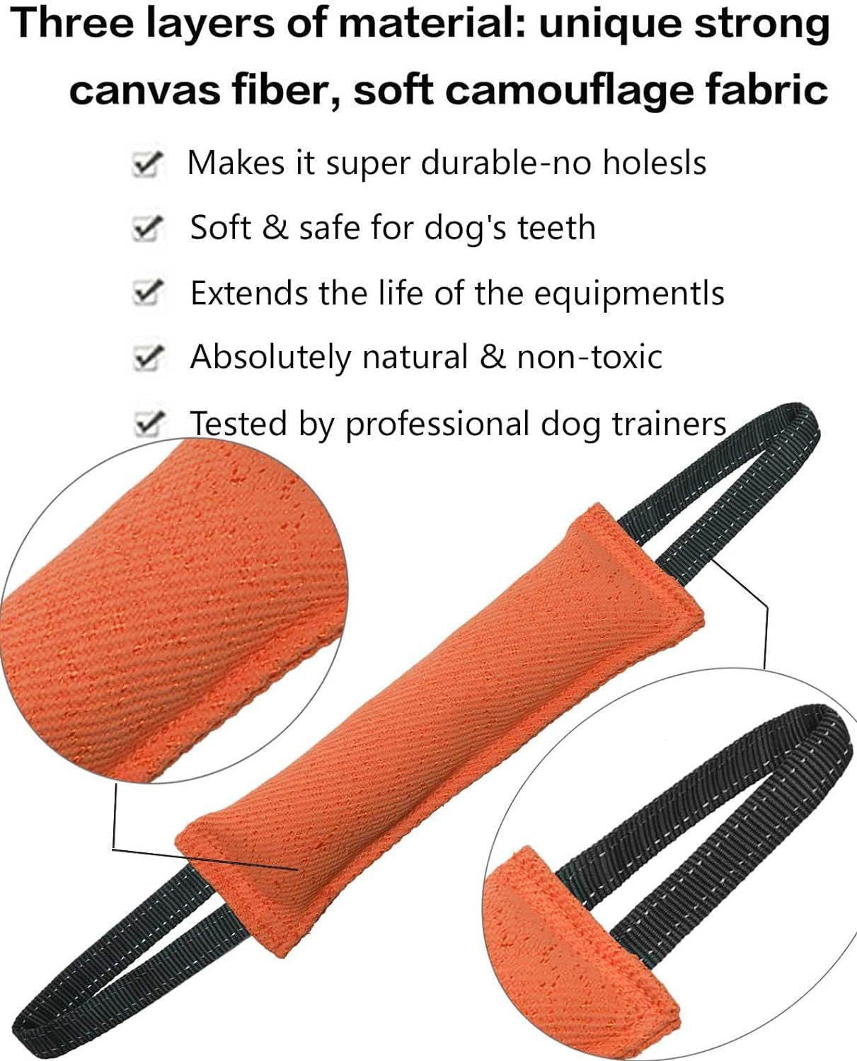 Blue Durable 2-Pack Tug-of-War Dog Training Toy - Tear-Resistant, Safe & Interactive for All Breeds - view 3