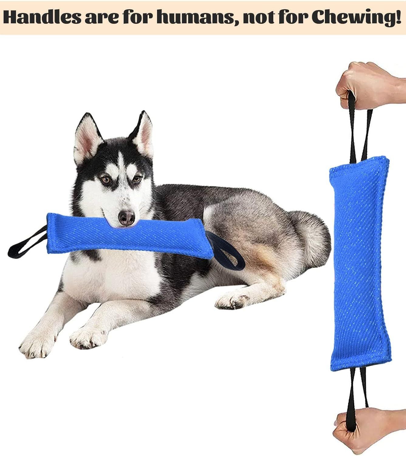 Green Durable 2-Pack Tug-of-War Dog Training Toy - Tear-Resistant, Safe & Interactive for All Breeds - view 4
