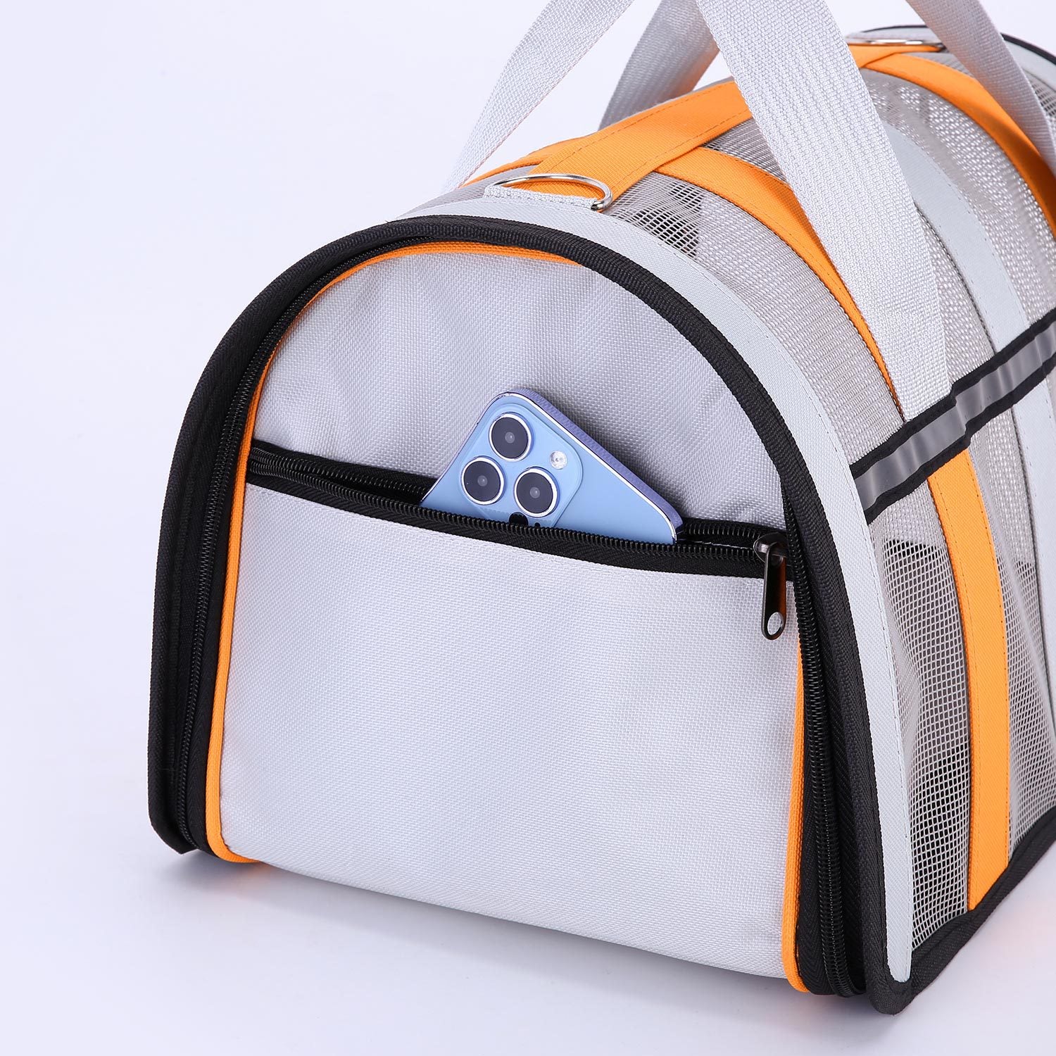 Size S Light Green And White Foldable Pet Carrier Bag - Lightweight, Breathable, and Spacious for All Seasons - view 4