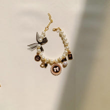 Black 4-PCS Pearl Charm Pet Necklace - Adjustable Bowknot Collar for Small Dogs & Cats (S: 20+5CM) - view 2