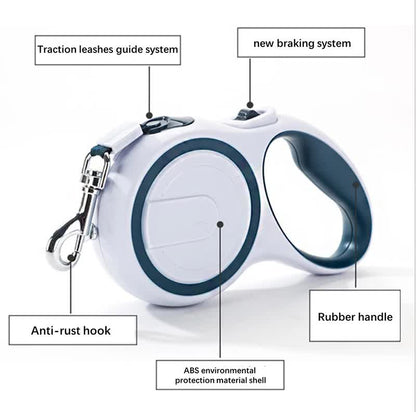 Coffee 5M Pet Leash Retractable - Tangle-Free, Extendable Pet Leash for Walking - view 5