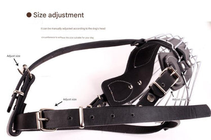 Black Metal Basket Dog Muzzle - Anti-Bite & Anti-Barking - M - view 2