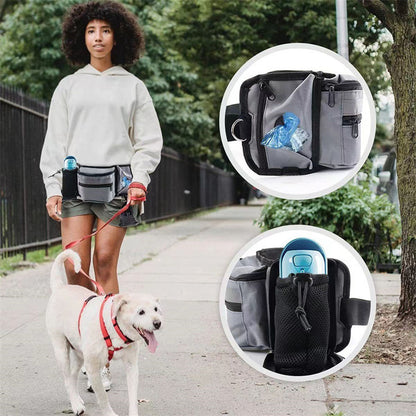 Multi-Function Dog Training Belt Bag with Water Bottle Holder - Grey - view 4