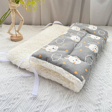 Tie-On Cat Cage Platform Pad - Rabbit pattern on Gray background (30x75cm) - view 2