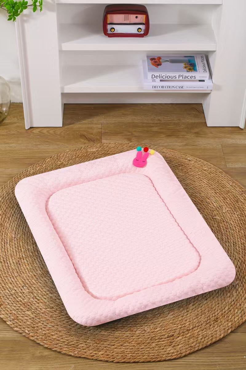 Pink Breathable Cooling Pet Mat - Ice Bean Summer Bed for Small Dogs (L : 50x65cm) - view 2
