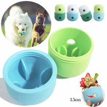 2 Pcs Green And Blue Interactive Pet Treat Dispensing Ball - Food-Grade Silicone Rolling Toy for Dogs with 1.5 cm Leakage Hole - view 2