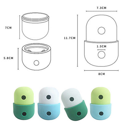 2 Pcs Green And Blue Interactive Pet Treat Dispensing Ball - Food-Grade Silicone Rolling Toy for Dogs with 1.5 cm Leakage Hole - view 6