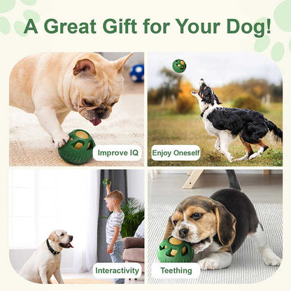 Red Ball and Black Mold Pet Treat Dispensing Ball and Molding Set - Silicone Dog Chew Toy for Teeth Cleaning and Boredom Relief - view 9