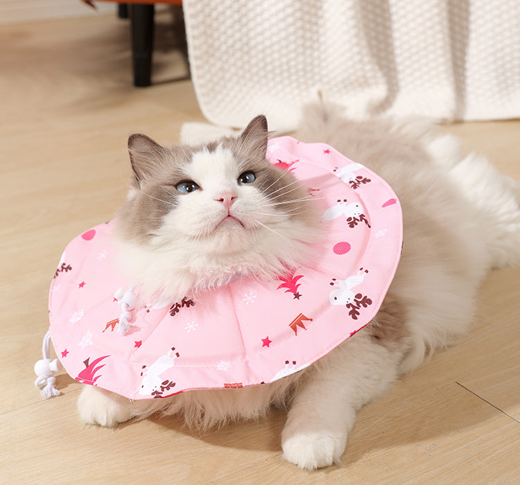 2 Pcs Size S Pink Comfortable Pet Recovery Collar | Waterproof Anti-Lick Collar for Cats & Dogs - view 4
