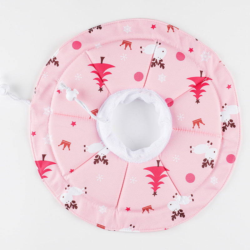 2 Pcs Size M Pink Comfortable Pet Recovery Collar | Waterproof Anti-Lick Collar for Cats & Dogs - view 2