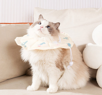 2 Pcs Size M Beige Comfortable Pet Recovery Collar | Waterproof Anti-Lick Collar for Cats & Dogs - view 5