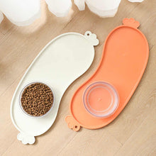Blue Non-Slip Pet Feeding Mat - Waterproof Dog & Cat Food Bowl Placemat with Raised Edges - view 2