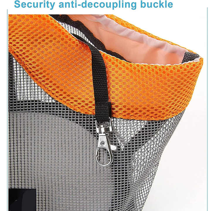 Green And Grey Lightweight Breathable Mesh Pet Carrier Handbag - Portable Travel Tote for Small Dogs & Cats up to 8kg - view 5