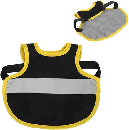 4 Pcs Camouflage Green High Visibility Chicken & Duck Safety Vest - Reflective Poultry Jacket - view 9