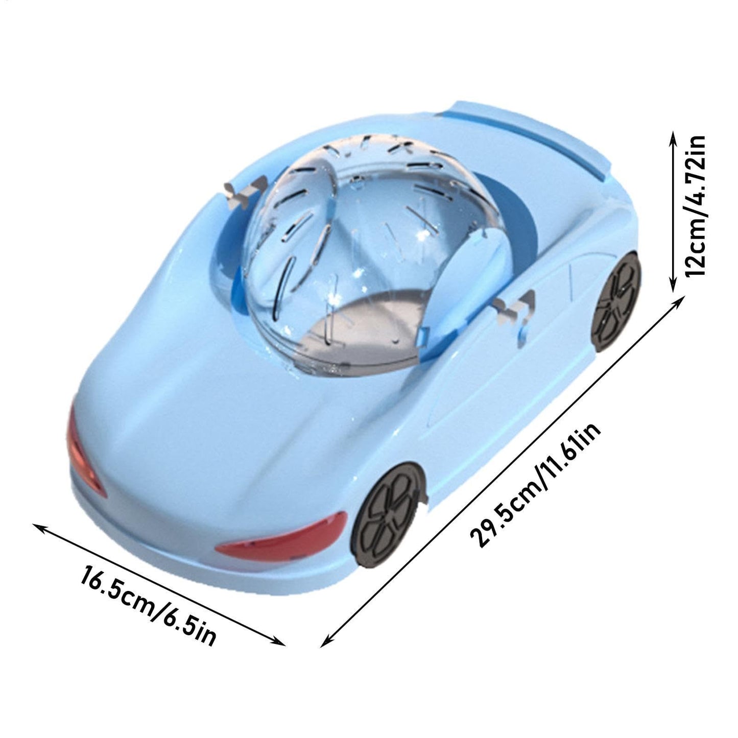Blue Fun Hamster Racing Wheel Toy - Durable PP Plastic Exercise Wheel for Active Small Pets - view 2