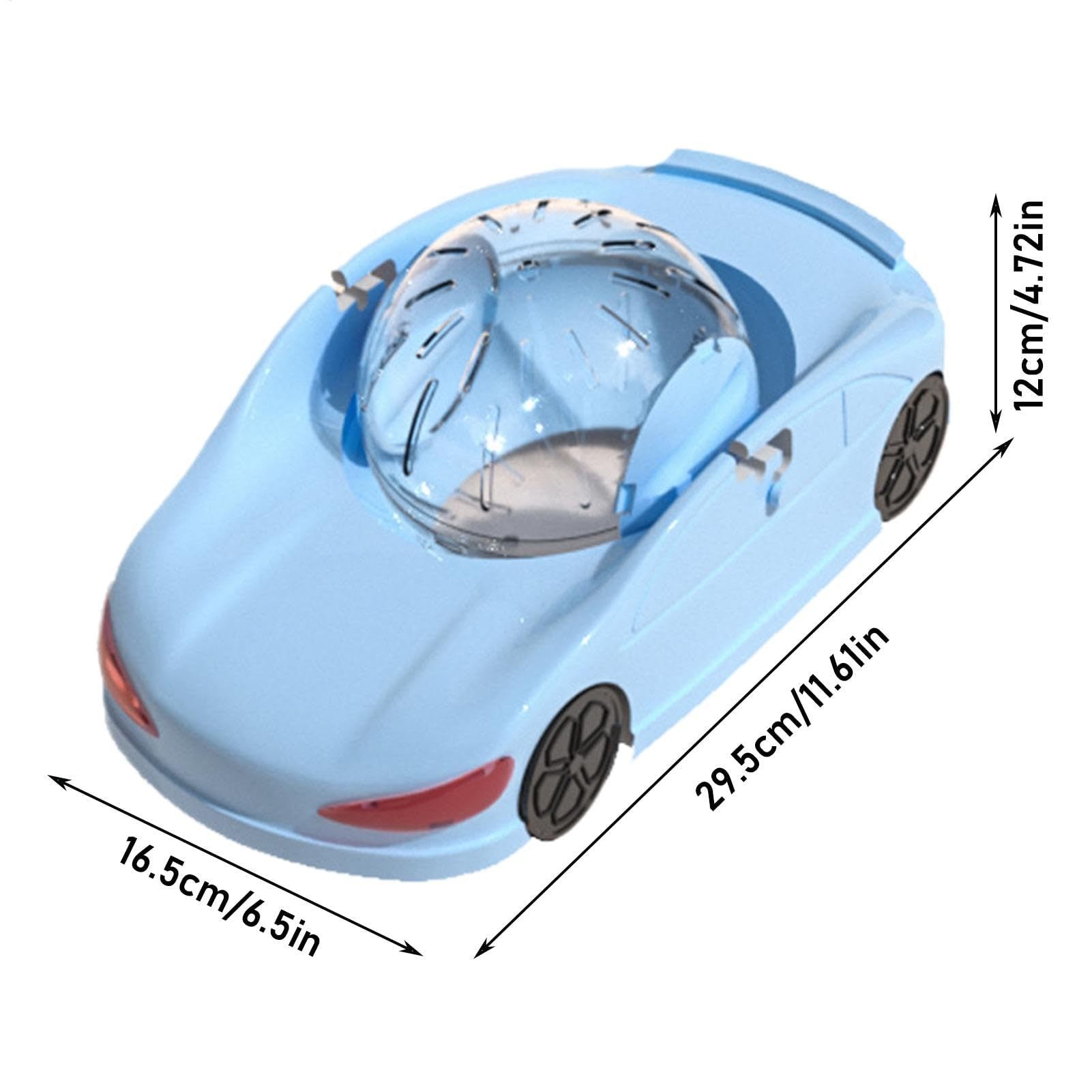 Blue Fun Hamster Racing Wheel Toy - Durable PP Plastic Exercise Wheel for Active Small Pets - view 2