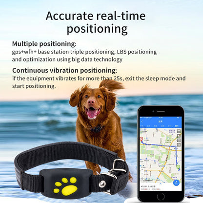 Pink Real-Time Pet GPS Tracker Locator - Magnetic Charging, Multi-Mode Positioning for Dogs & Cats - view 3