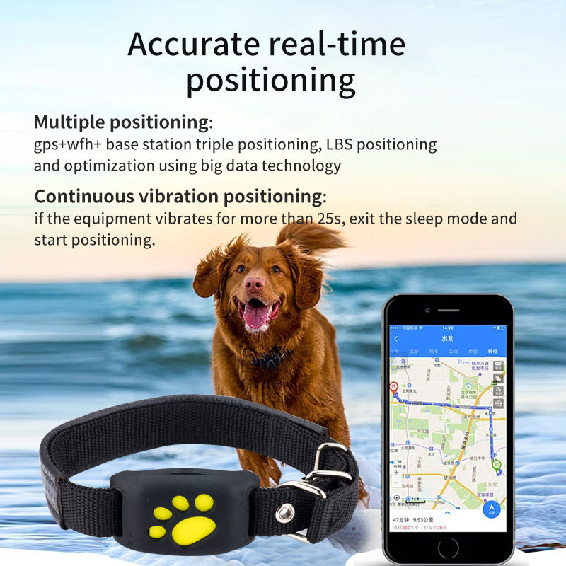 Green Real-Time Pet GPS Tracker Locator - Magnetic Charging, Multi-Mode Positioning for Dogs & Cats - view 3