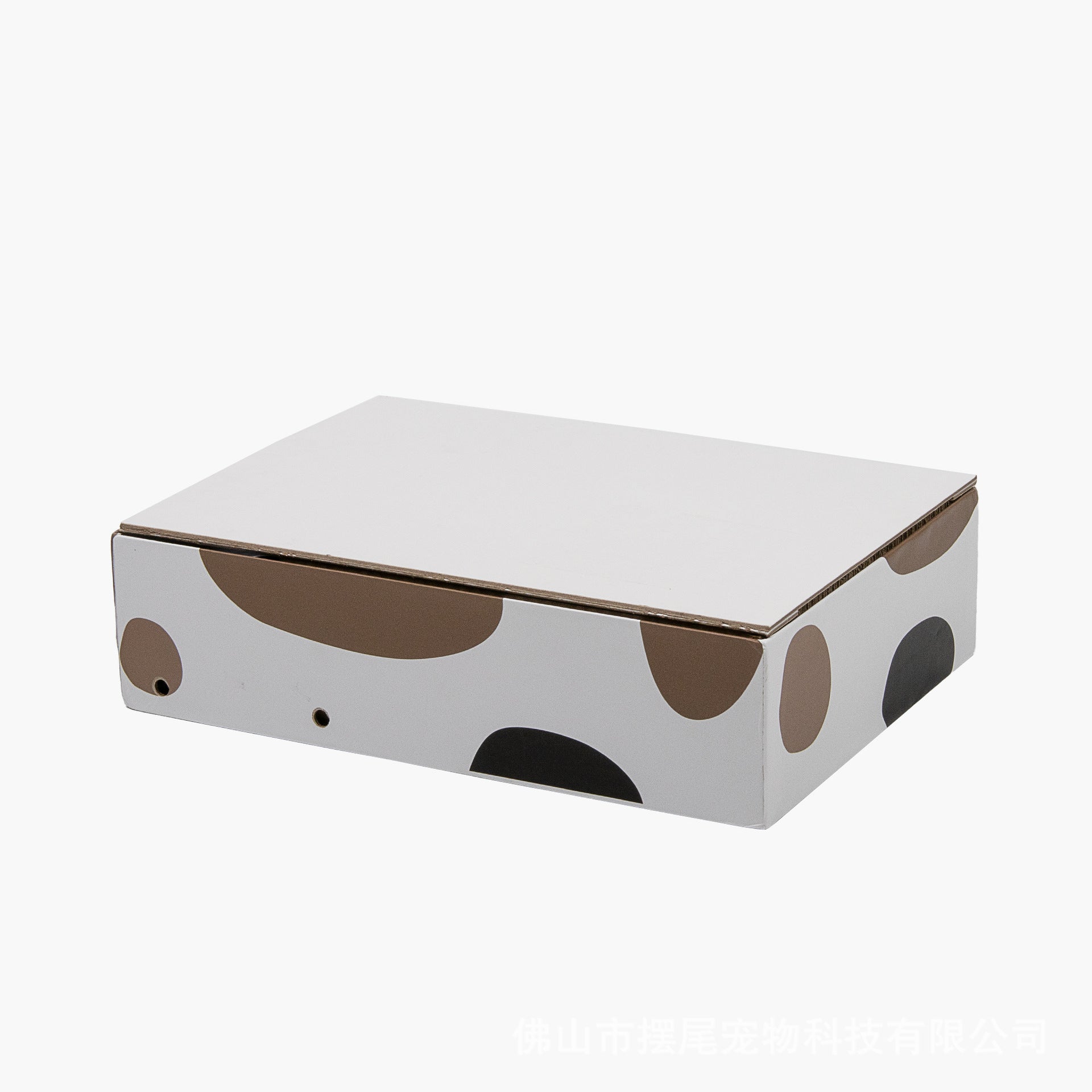 Triple Pattern Cat Scratching Post and Lounge - 350x250x600mm Corrugated Cardboard - view 2