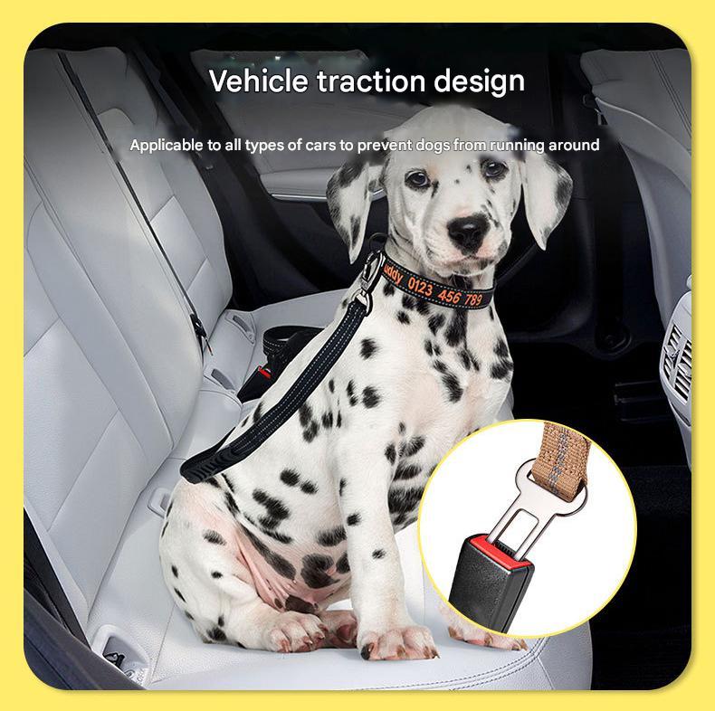 Black Shock Absorbing Dog Leash with Reflective Stitching - 135cm for Small to Large Dogs - view 2