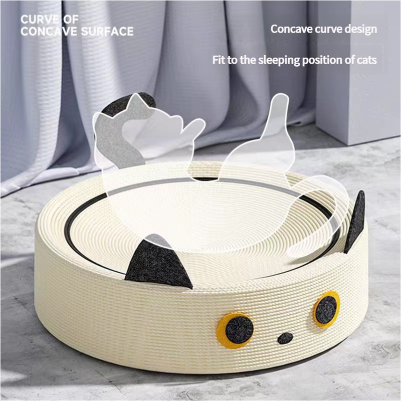 Cute Green Fabric Frog Cat Scratching Post and Lounger - 41cm Cat Scratch Proof Basin - view 2