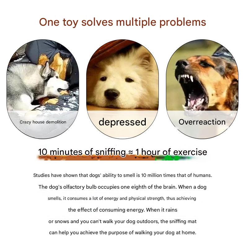 Interactive Dog Snuffle Ball Toy - Puzzle Treat Dispenser with Squeaker, blue pink - view 3