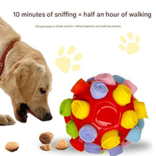 Rubber Snuffle Ball for Pets,Interactive Hollow Treat-Hiding Toy for Dogs and Cats(red) - view 2