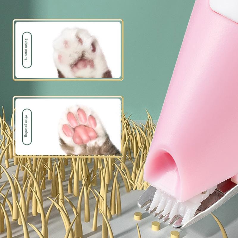 Electric Pet Hair Clipper with Type-C Charging, LED Light, and Grooming Accessories(Purple) - view 2
