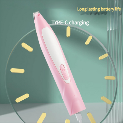 Electric Pet Hair Clipper with Type-C Charging, LED Light, and Grooming Accessories(Purple) - view 3
